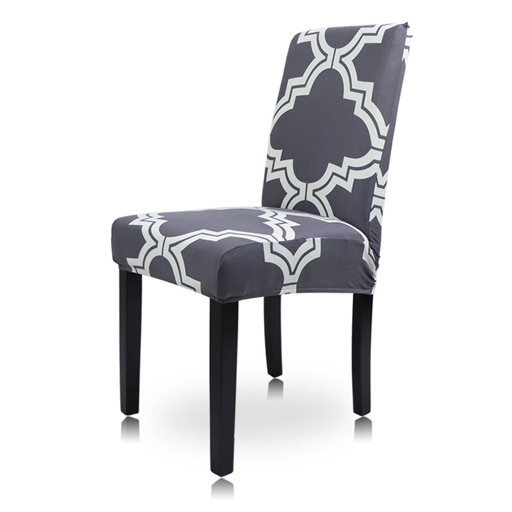 Geometric Pattern Stretch Chair Cover for Parties (1pc)