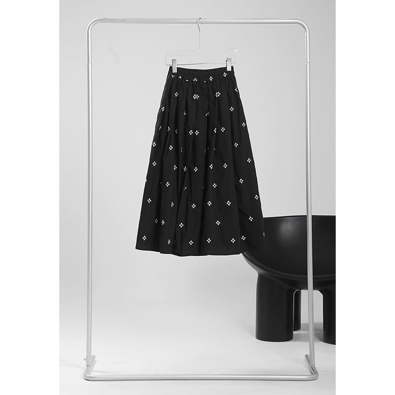 Women's Embroidered Asymmetric A-Line Skirt - product image 4