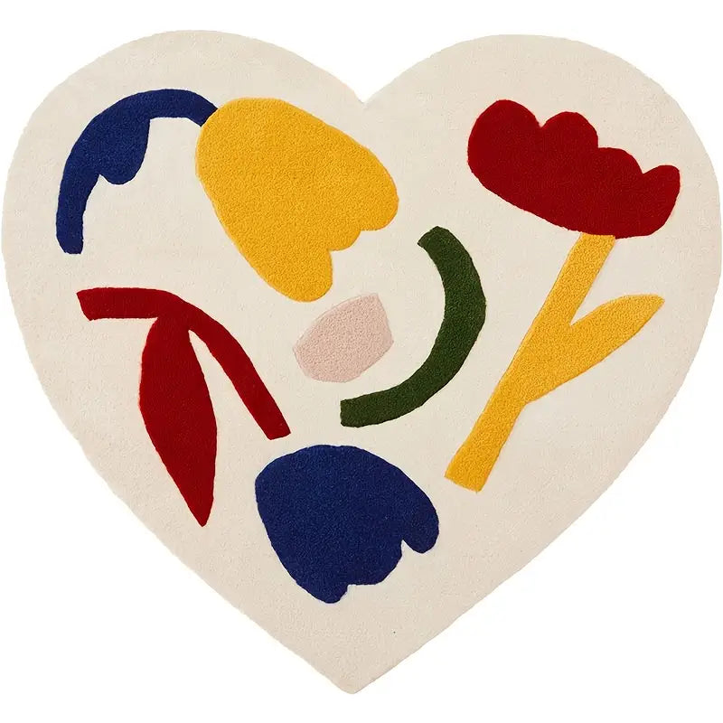 Colorful Heart Floral Floor Mat - product image 5