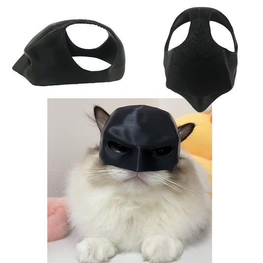 XEXBMNA Bat Cat Mask for Cat Halloween Costumes for Cats Only Cosplay Pet Hat (Medium)