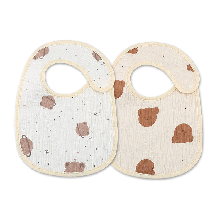 Cotton Gauze Waterproof Kids Bib - product image 17