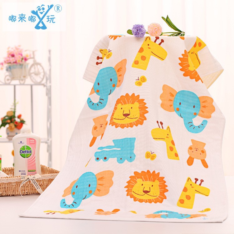Cartoon Honeycomb Kids Bath Towel - product image 9
